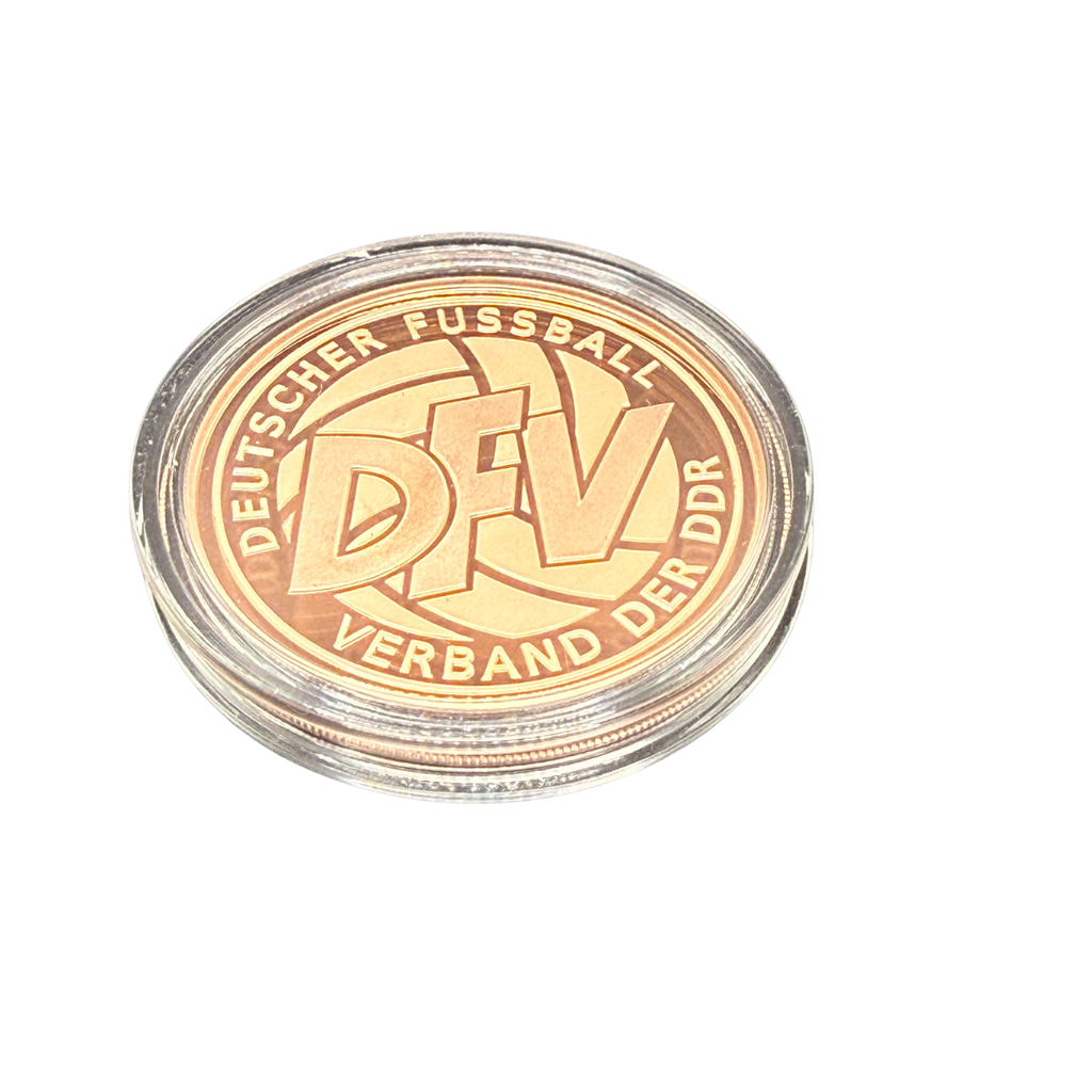 Kupfermedaille „Montreal 1976" – DDR Fußball-Gold | 1 oz Feinkupfer 999,9
